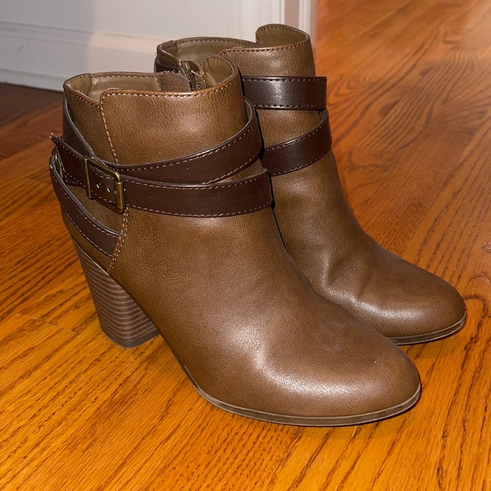 Material Girl Brown Booties